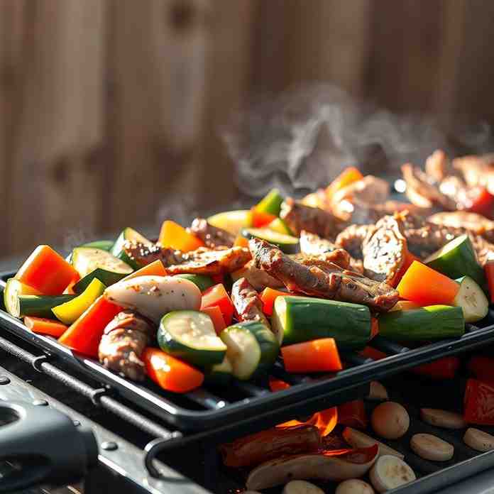 Bulgarian Meshana Skara -Grilled Meat & Veggie Recipe